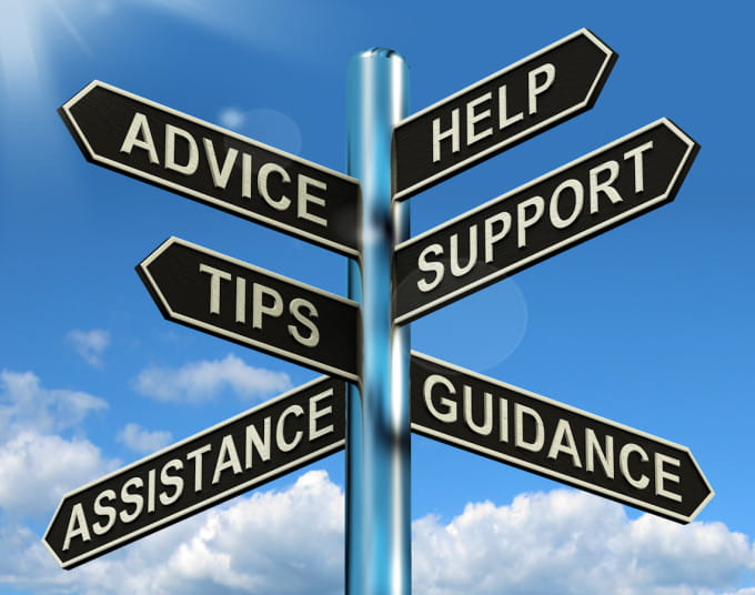 Help Advice Support Tips Assistance Guidance pole presented by SK Financial Services https://skfinancial.co