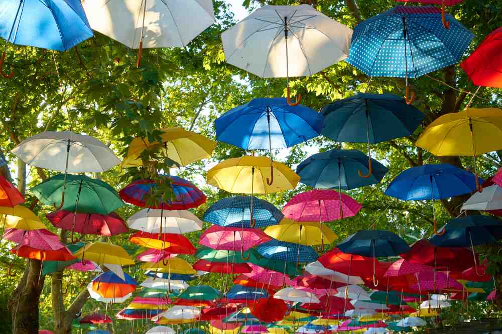 Colorful Umbrellas presented by SK Financial Services https://skfinancial.co