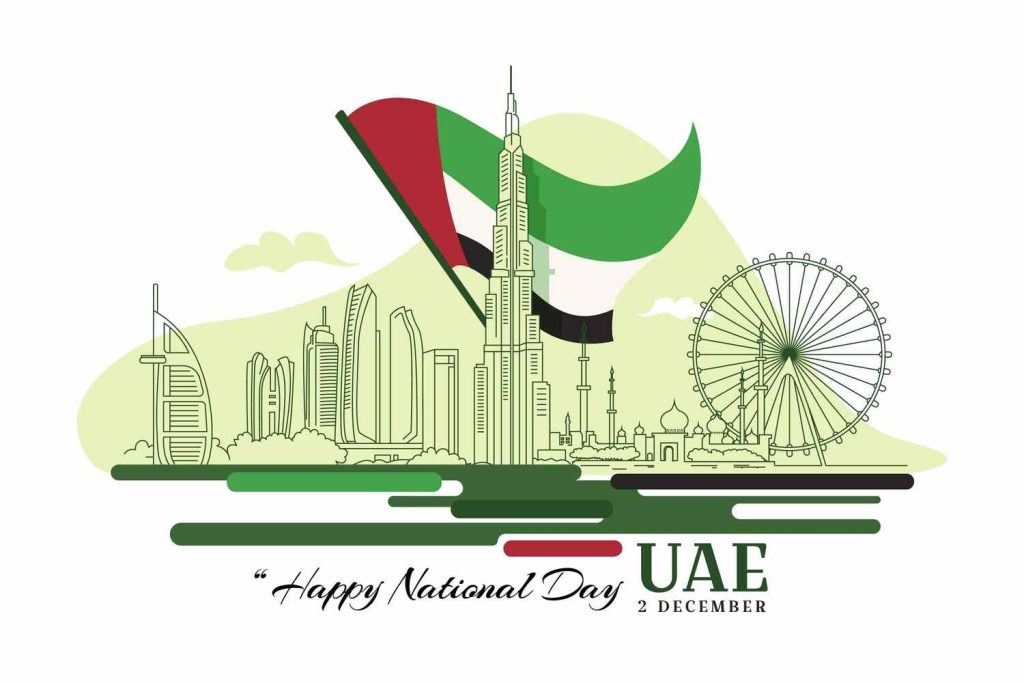 Happy National Day UAE 2 December presented by SK Financial Services https://skfinancial.co