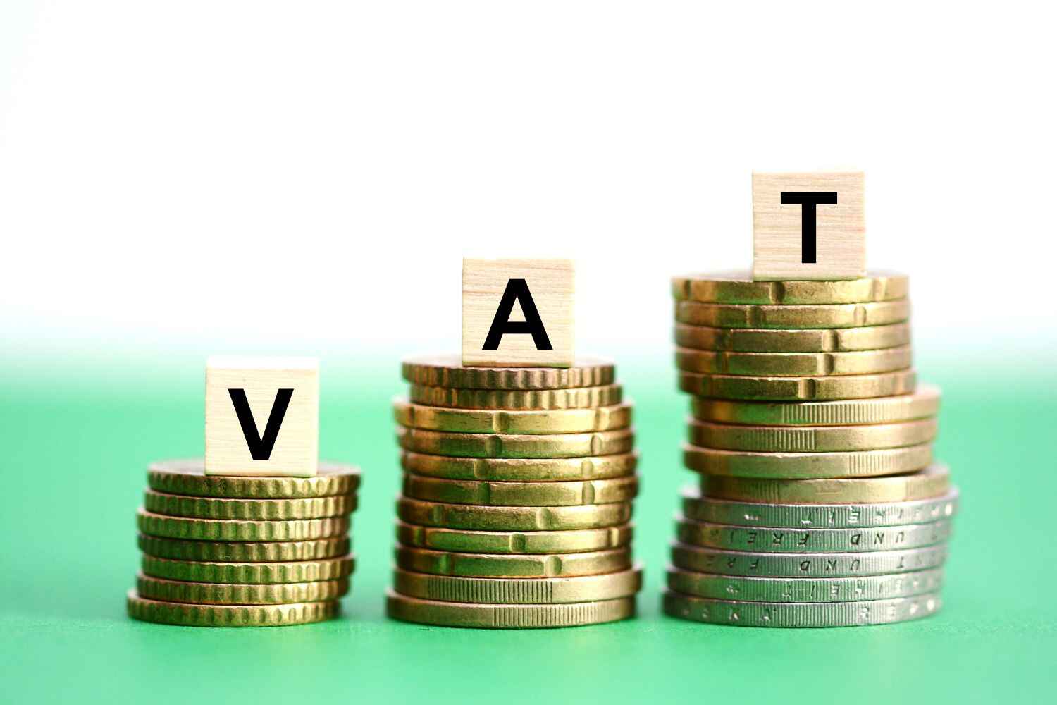 VAT written blocks placed on coins, VAT presented by SK Financial Services https://skfinancial.co