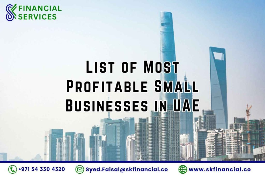 List of Most Profitable Small Businesses in UAE presented by SK Financial Services https://skfinancial.co